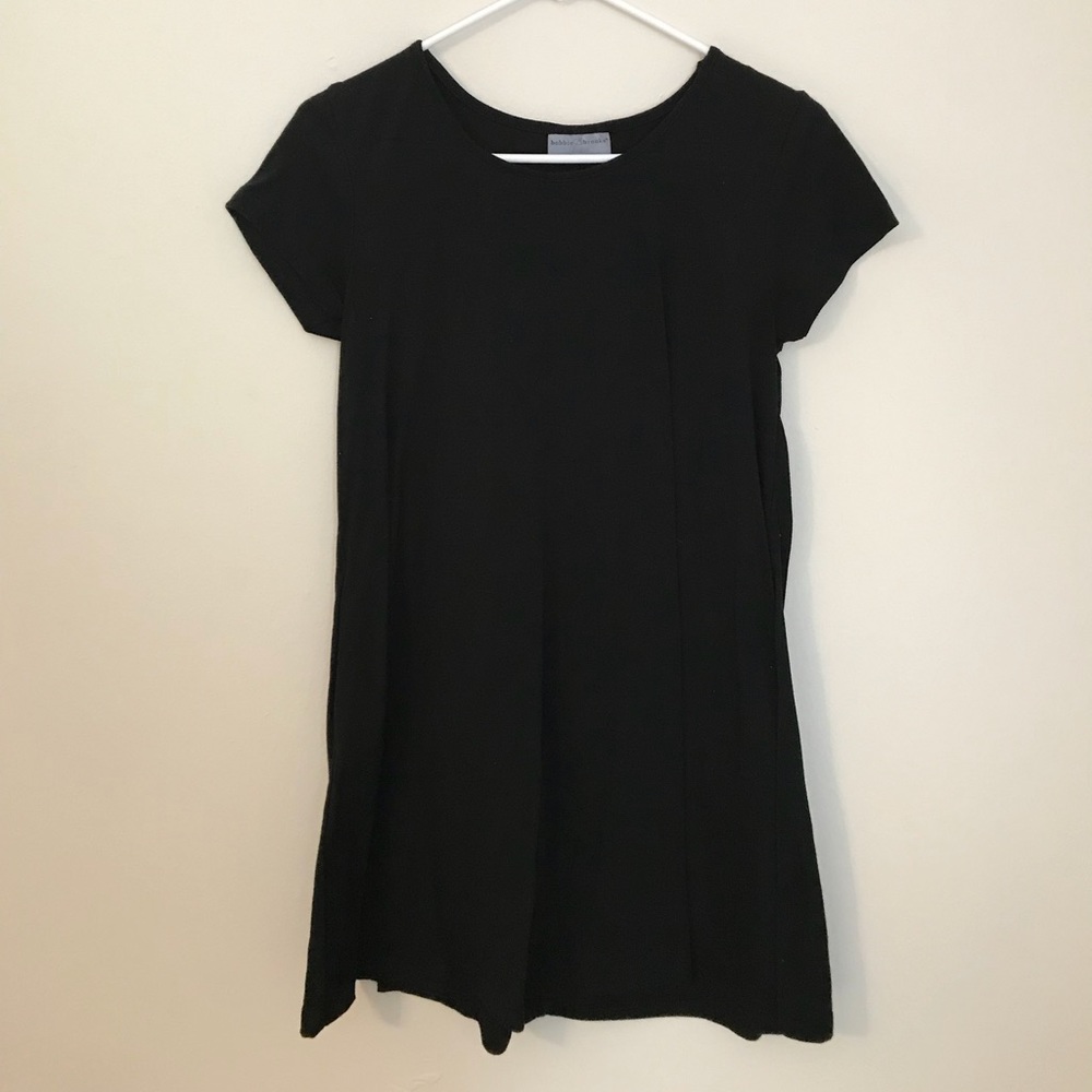 Black t-shirt dress (with pockets!)